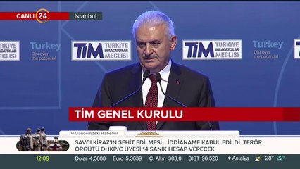 Başbakan Yıldırım, TİM Genel Kurulu'nda