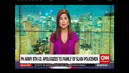 PH army 8th I.D. apologizes to family of slain policemen