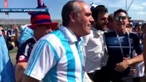 Les supporters argentins mettent le feu avant le match