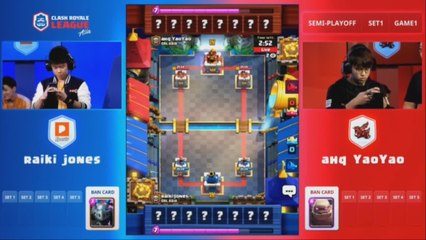[Semi Playoff] PONOS Sports vs ahq eSports club 1set 180630 - 클래시 로얄 리그 아시아 (CRL)