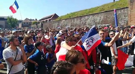 Belfort exulte pour l'ouverture du score de la France face à l'Argentine