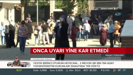 Sınava geç kaldılar