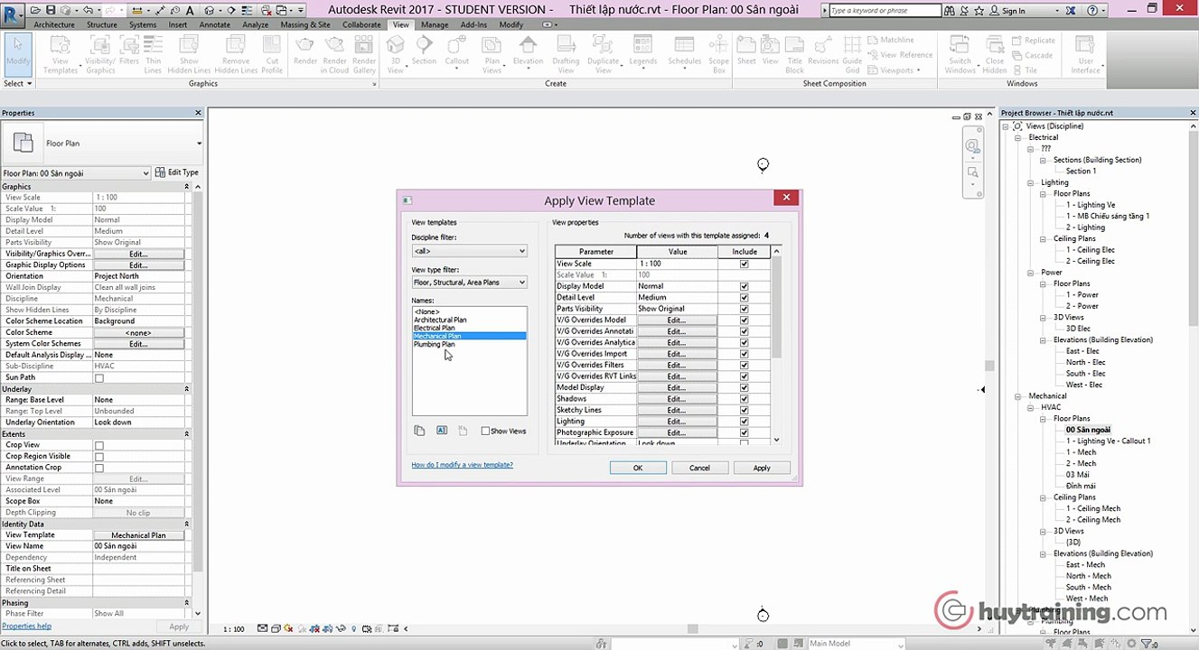 20. Quản lý view trong Revit MEP  mp4