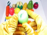 Learn Colors with Cutting Fruit and Vegetables Playset for Children with Nursery Rhymes