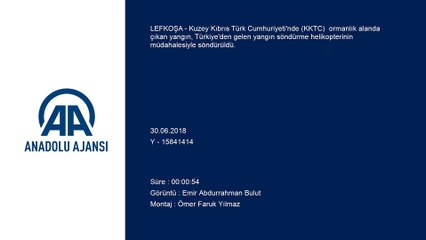 KKTC'de orman yangını - LEFKOŞA