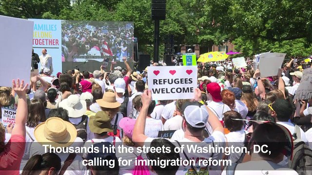 Thousands join DC protest against immigration policy