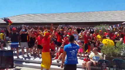 Des supporters belges mettent l'ambiance dans le sud de la France