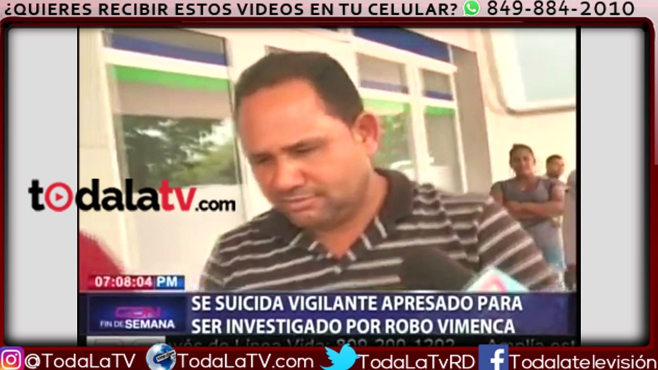 Vigilante vinculado al asalto  de la compañía envíos de Santiago se suicida en local PN; Fiscalía investiga– CDN-VIDEO