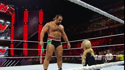 Mark Henry vs. Rusev- Raw, Aug. 10, 2015