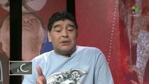 Alaba Diego Maradona al cuadro uruguayo en el mundial de futbol