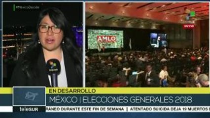 México: se mantiene euforia en el Zócalo tras victoria de AMLO