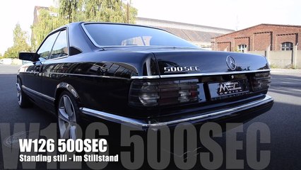 MEC Design Mercedes W126 500SEC Exhaust -  Earthquake Sound Version