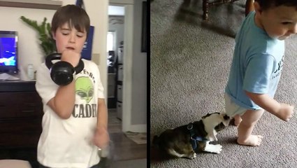 'You Can Lift How Many What?' & Puppy Tells Baby To Stay