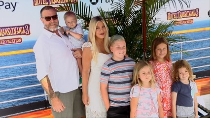 Tori Spelling's Family "Hotel Transylvania 3" World Premiere