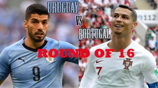 Portugal vs Uruguay,round of 16 Uruguay won by 2-1 All goals and extend highlights