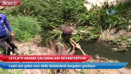 Leyla için Batman’dan gelen avcı ekibi dürbünlerle kargaları gözlüyor