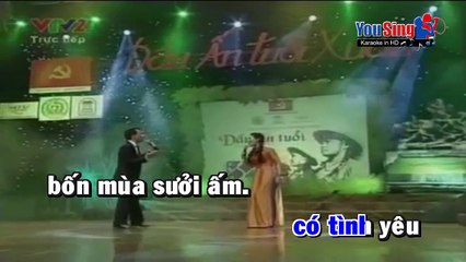 [Karaoke] Gửi Em Ở Cuối Sông Hồng - Việt Hoàn ft. Anh Thơ