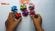 DIY crafts with paper - DIY: Wall Hanging Idea!!! How to Make Beautiful Flower Hanging With Colour Paper!!!Credit: Osaka CraftsFull video: