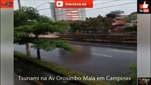 Tsunami na Av. Orosimbo Maia em Campinas: Imagem impressionante