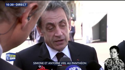 Simone Veil au Panthéon: "Elle incarne le XXème siècle avec toutes ses contradictions, ses malheurs et ses espérances ", décrit Nicolas Sarkozy