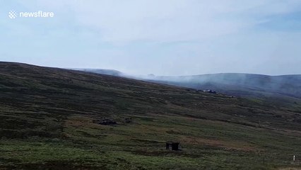 Another moor fire breaks out in the Peak District