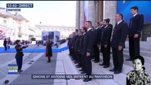 La Marseillaise retentit avant l'entrée des cercueils de Simone et Antoine Veil au Panthéon