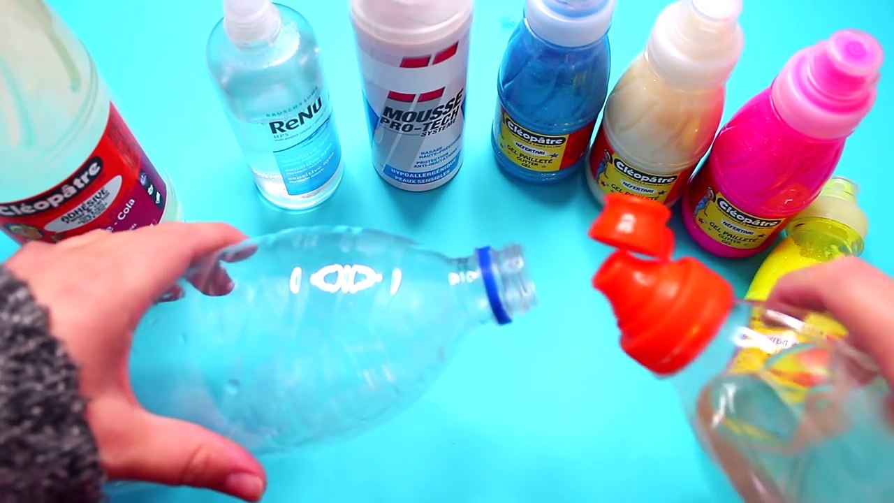 Je fais du slime avec une bouteille ! Challenge slime !┃Reva ytb