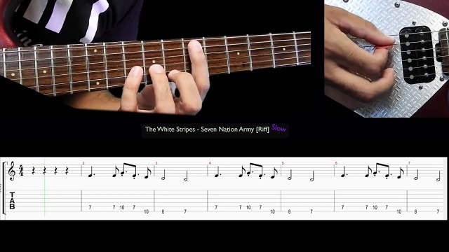 The White Stripes - Seven Nation Army // Riff || Slow