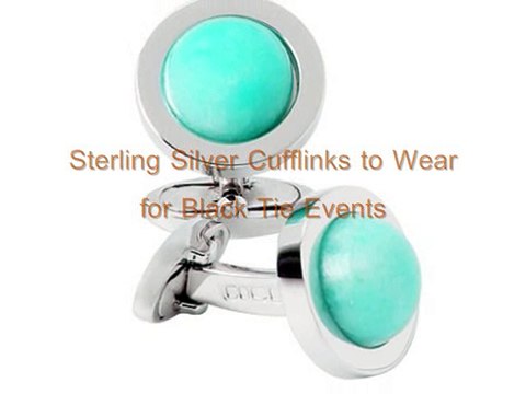 Sterling Silver Cufflinks to Wear for Black Tie Events