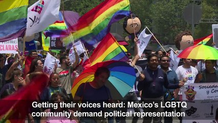 LGBTQ community marches in Mexico ahead of election