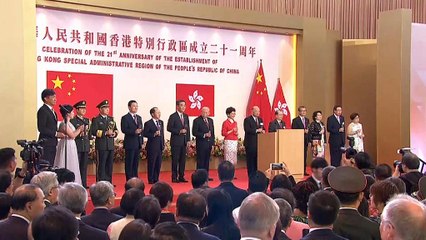 Годовщина присоединения Гонконга: торжества и протесты