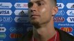 Portugal captain Cristiano Ronaldo interview just after 2-1 defeat against Uruguay