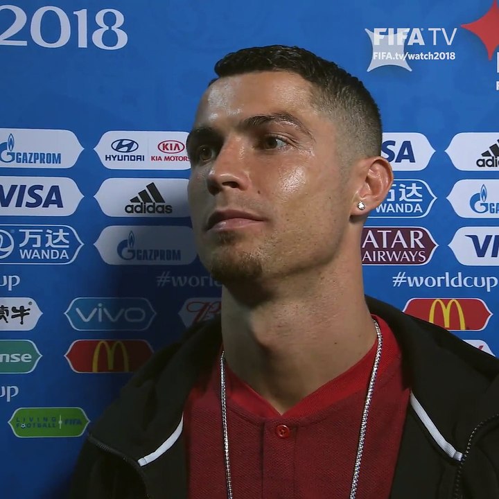 Portugal captain Cristiano Ronaldo interview just after 2-1 defeat against Uruguay