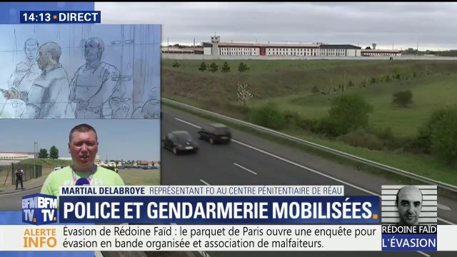 Evasion de Rédoine Faïd : les collègues sont très choqués , témoigne le représentant FO du centre pénitentiaire de Réau