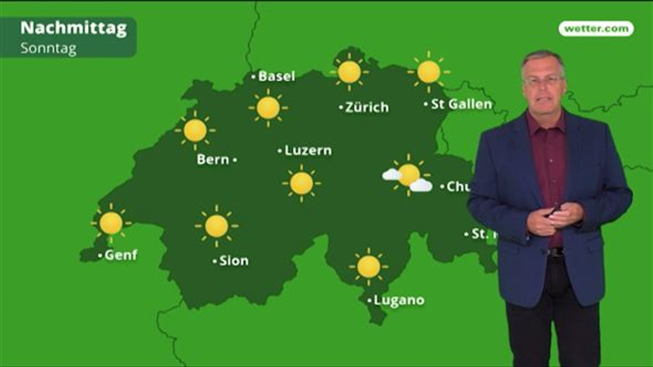 Das Wetter in der Schweiz am 1. Juli 2018