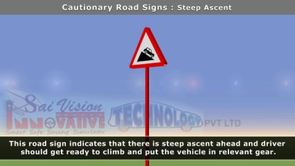 Signboard - Steep Ascent