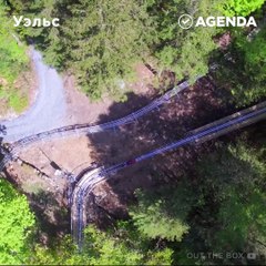 Сквозь лес на электросанях