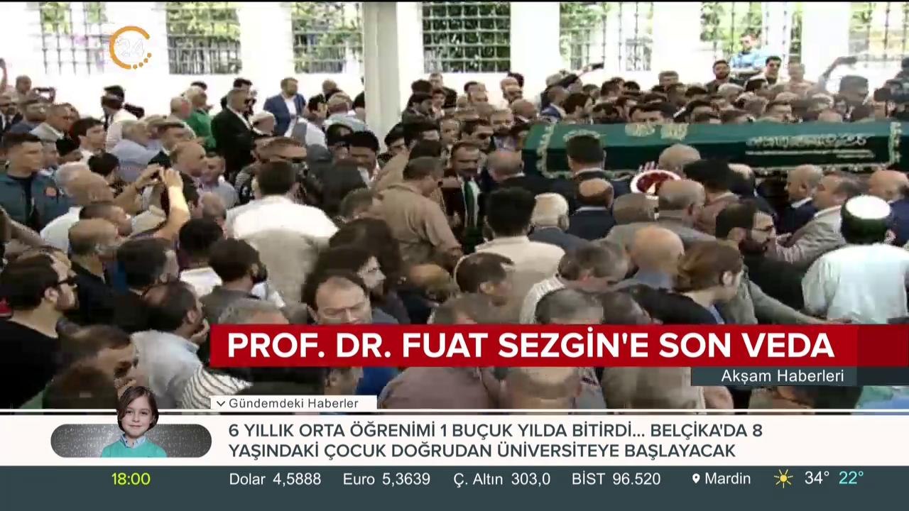 Fuat Sezgin'e son görev