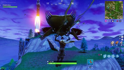 Watching the Rocket launch in Fortnite Battle Royale