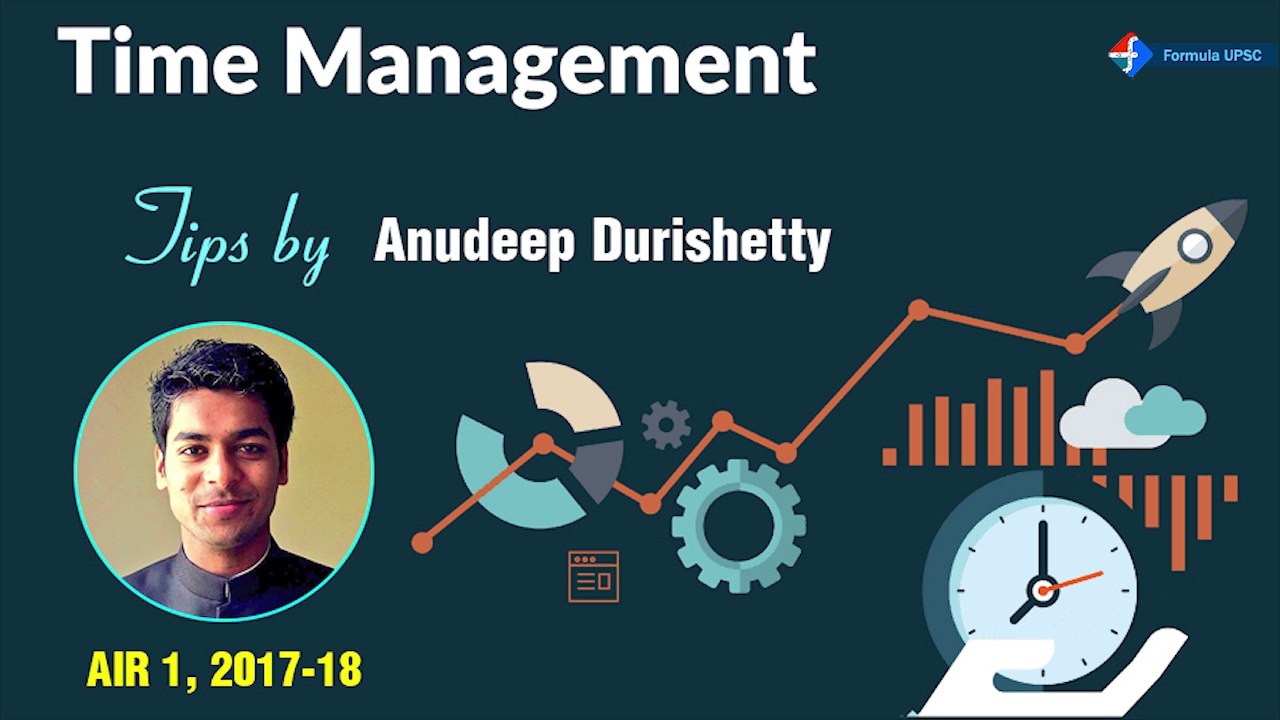 Time Management Tips by Anudeep Durishetty  AIR 1 , IAS UPSC Topper 2018