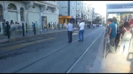 Sultanahmet'te Tramvay Arıza Yaptı