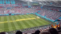 ردة فعلها لما فازت كوريا على ألمانيا | مبارة مجنونة من الملعب