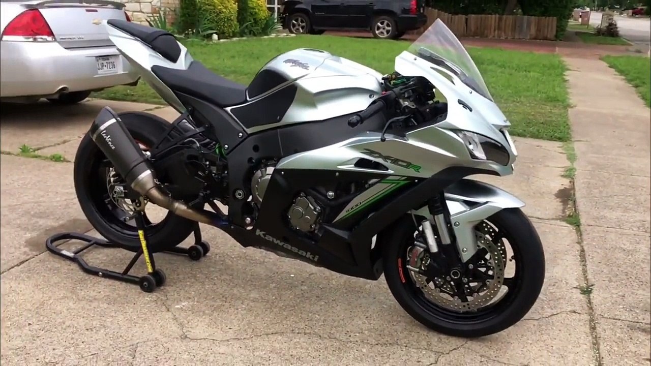 2018 KAWASAKI ZX10r (Leo Vince Exhaust Sound) - video Dailymotion