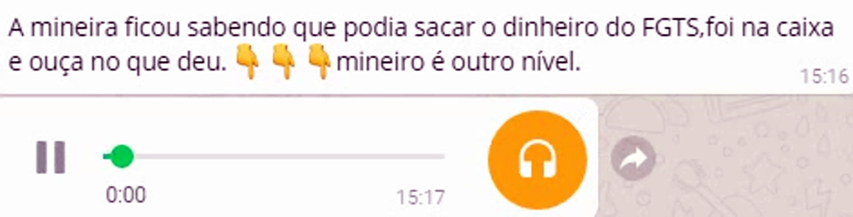 Áudio Whatsapp - A MINEIRA E O FGTS (Áudios Engraçados)