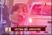 Víctima asaltada y arrastrada por delincuentes exige justicia