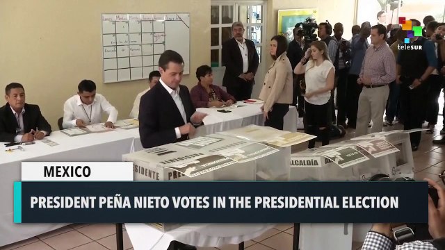 Mexico Decides: President Peña Nieto Votes
