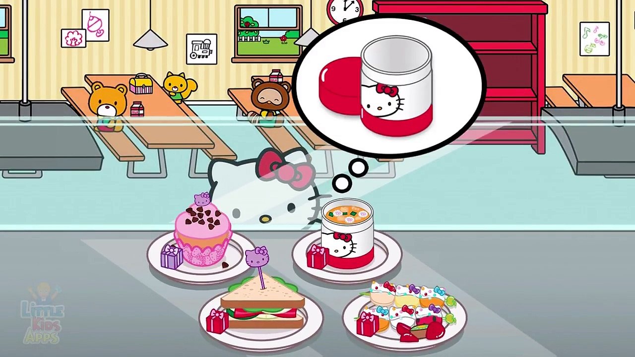 Hello Kitty Lunchbox - Baby Learn Cooking Yummy Meal - Kids Play Fun Kitchen Game