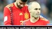 Iniesta retires from Spain duty after World Cup exit