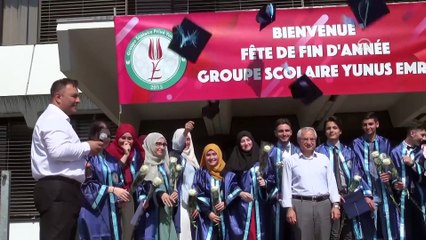 Strazburg Yunus Emre Lisesi'nde ilk mezuniyet heyecanı