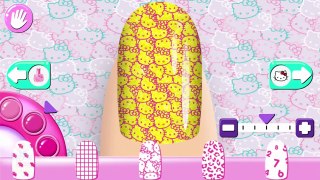 Kids Learn Colors with Hello Kitty Nail Salon Fun Game for Children